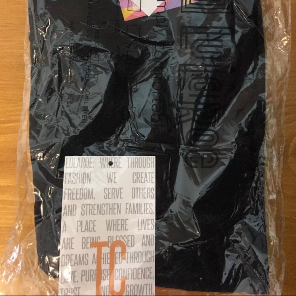 LLR TC Leggings Solid Black Tall/Curvy NWT LuLaRoe